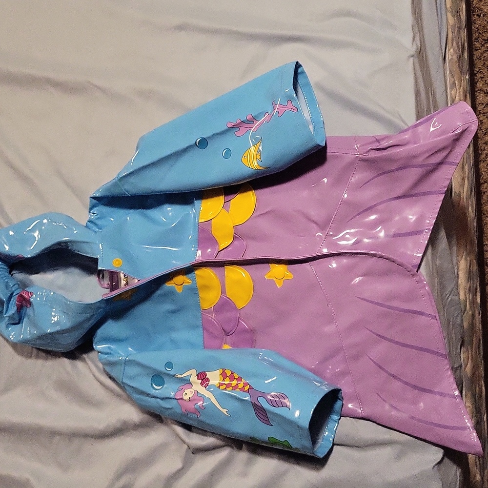 Kiddorable little mermaid raincoat